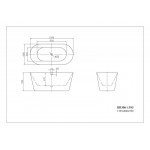 Ванна акриловая Belbagno BB306 Ванна акриловая Belbagno BB306